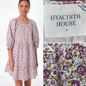 NWOT Tuckernuck Hyacinth House $149 Mini Dress Womens S Floral Huckleberry